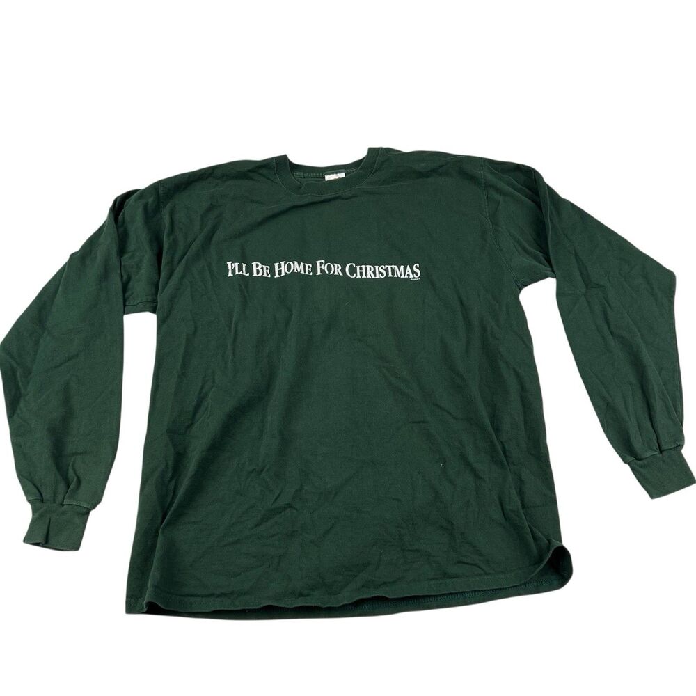 I'll Be Home For Christmas Disney  Movie Promo Long Sleeve Shirt XL Extra Large